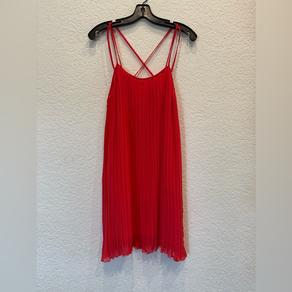 BCBGeneration Vibrant Red Strappy Dress